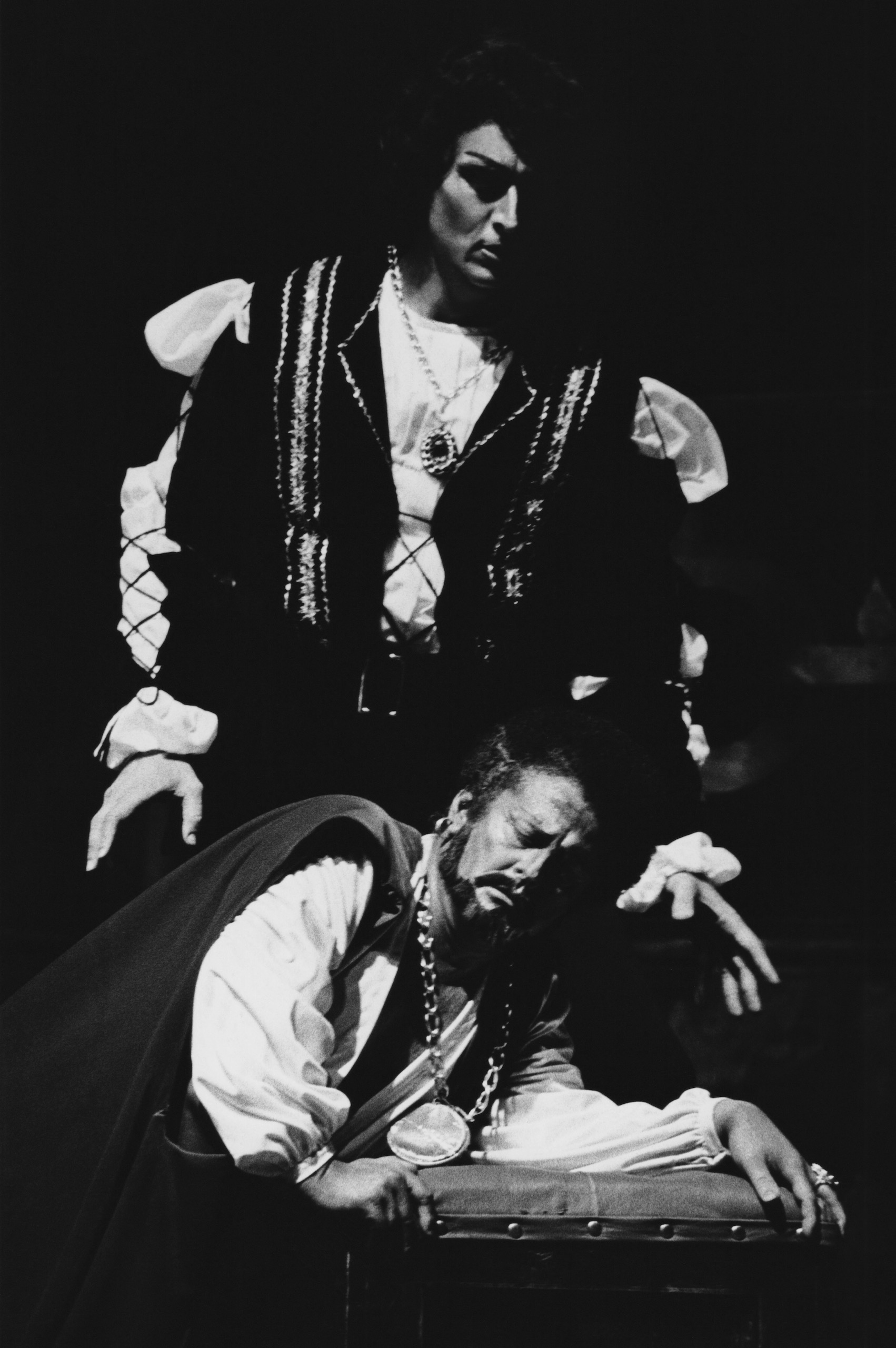 OTELLO (Verdi) Act II Photo-Tenor William Johns as Otello, Baritone Ryan Edwards as Iago