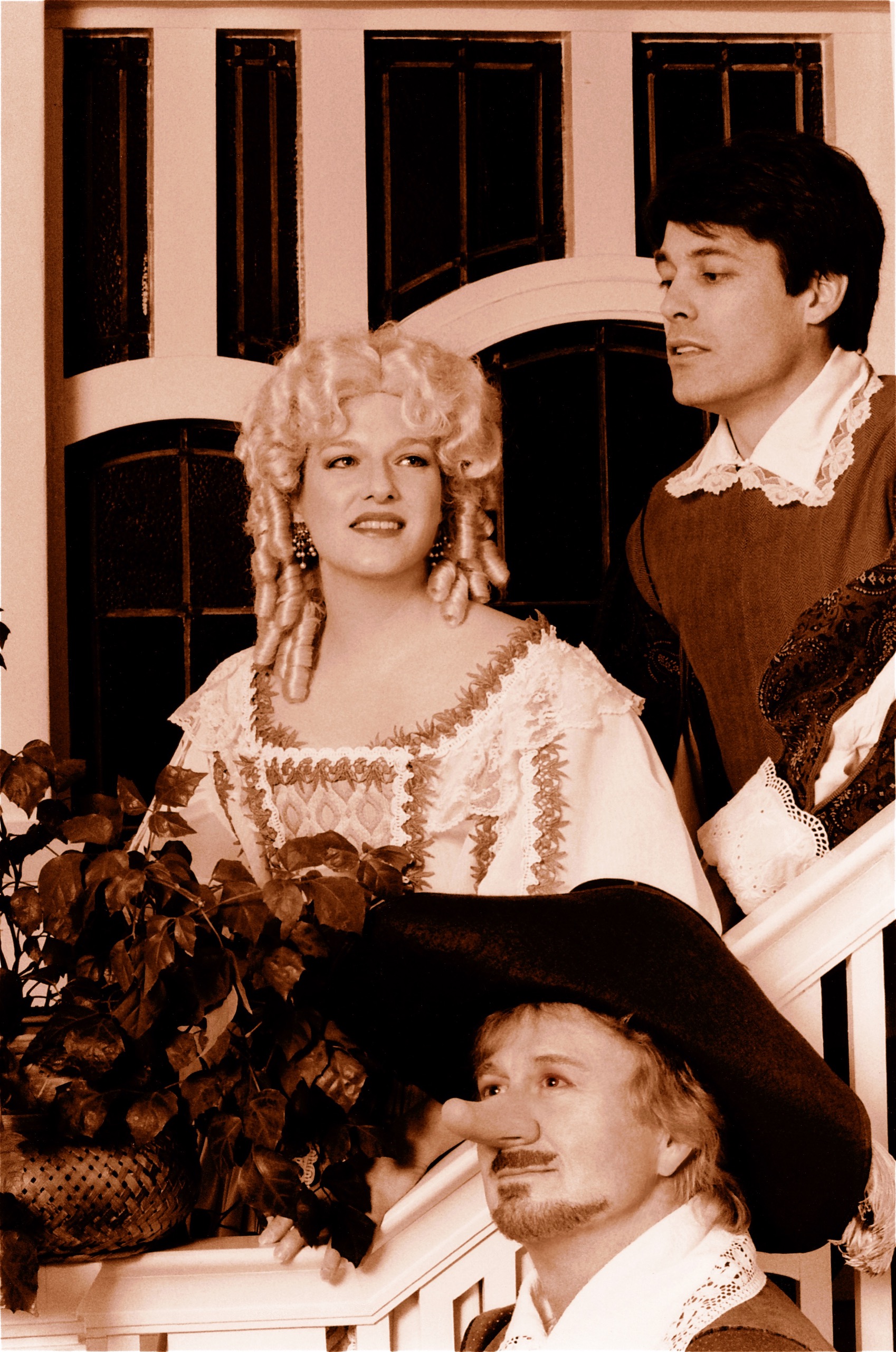 CYRANO DE BERGERAC (Adapted from Rostand by Geoffrey Edwards)-Rachel Martindale as Roxane, Ryan Edwards as Cyrano, W Grahame Rush as Christian-Marquee Theatre Company-Publicity Photo by Glenn Rippie 11