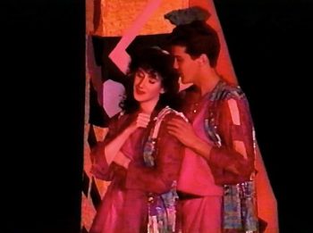 A MIDSUMMER NIGHT’S DREAM (Shakespeare) Photo-Diana Gorman as Hermia, Jason K Martin as Lysander-Marquee Theatre Company 2