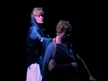 ANTONY AND CLEOPATRA (Shakespeare) Photo-Jane McCarty as Octavia, Ryan Edwards as Mark Antony-Marquee Theatre 5