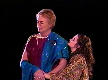 ANTONY AND CLEOPATRA (Shakespeare) Photo-Ryan Edwards as Mark Antony, Rachel Martindale as Cleopatra-Marquee Theatre 6