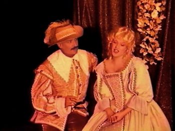 CYRANO DE BERGERAC (Adapted from Rostand by Geoffrey Edwards) Photo-Aaron Hunt as Count de Guiche, Rachel Martindale as Roxane-Marquee Theatre Company 6