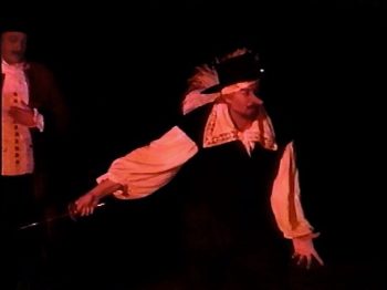 CYRANO DE BERGERAC (Adapted from Rostand by Geoffrey Edwards) Photo-Earl Goldsmith as Le Bret, Ryan Edwards as Cyrano-Marquee Theatre Company 8