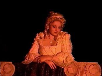 CYRANO DE BERGERAC (Adapted from Rostand by Geoffrey Edwards) Photo-Roberta Mulder as the Balladeer-Marquee Theatre Company 1