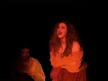 MAN OF LA MANCHA (Wasserman-Leigh-Darion) Photo-Earl Goldsmith as the Duke, Roberta Mulder as Aldonza-Marquee Theatre Company 11