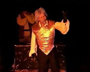 MAN OF LA MANCHA (Wasserman-Leigh-Darion) Photo-Eric Perkins as Sancho, Ryan Edwards as Don Quixote-Marquee Theatre Company 12