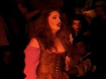 MAN OF LA MANCHA (Wasserman-Leigh-Darion) Photo-Roberta Mulder as Aldonza, Beth McDermott as Fermina, Joe Czajka as Pedro-Marquee Theatre Company 6