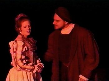 MARY STUART (Adapted from Schiller by Geoffrey Edwards) Photo-Rachel Martindale as Mary, Frank J Glab as Melvil-Marquee Theatre Company 8