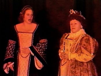 MARY STUART (Adapted from Schiller by Geoffrey Edwards) Photo-Rachel Martindale as Mary, Kathleen Hugo as Elizabeth-Marquee Theatre Company 4