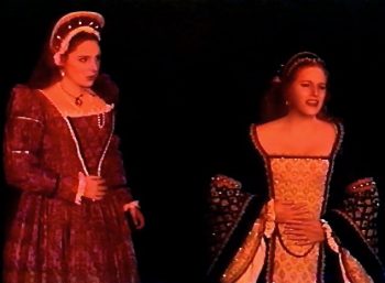 MARY STUART (Adapted from Schiller by Geoffrey Edwards) Photo-Roberta Mulder as Hannah, Rachel Martindale as Mary-Marquee Theatre Company 2