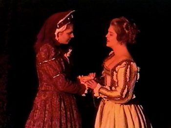 MARY STUART (Adapted from Schiller by Geoffrey Edwards) Photo-Roberta Mulder as Hannah, Rachel Martindale as Mary-Marquee Theatre Company 7