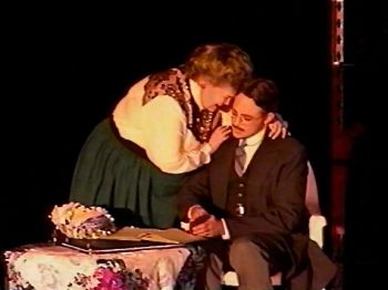 MY THREE ANGELS (Spewack) Photo-Kathleen Hugo as Emilie Ducotel, Earl Goldsmith as Felix Ducotel-Marquee Theatre Company 1