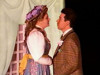THE IMPORTANCE OF BEING EARNEST (Wilde) Photo-Roberta Mulder as Cecily Cardew, Sean Patrick Hargadon as Algernon Moncrieff-Marquee Theatre Company 6