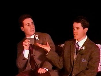 THE IMPORTANCE OF BEING EARNEST (Wilde) Photo-Sean Patrick Hargadon as Algernon Moncrieff, W Grahame Rush as Jack Worthing-Marquee Theatre Company 2