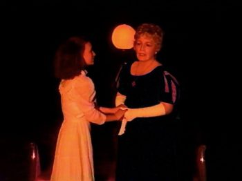 THE LITTLE FOXES (Hellman) Photo-Kelly Moran as Alexandra Giddens, Jane McCarty as Birdie Hubbard-Marquee Theatre Company 2