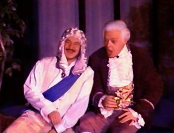 THE MARQUISE (Coward) Photo-Aaron Hunt as Hubert, Garvey MacLean as Raoul-Marquee Theatre Company 7
